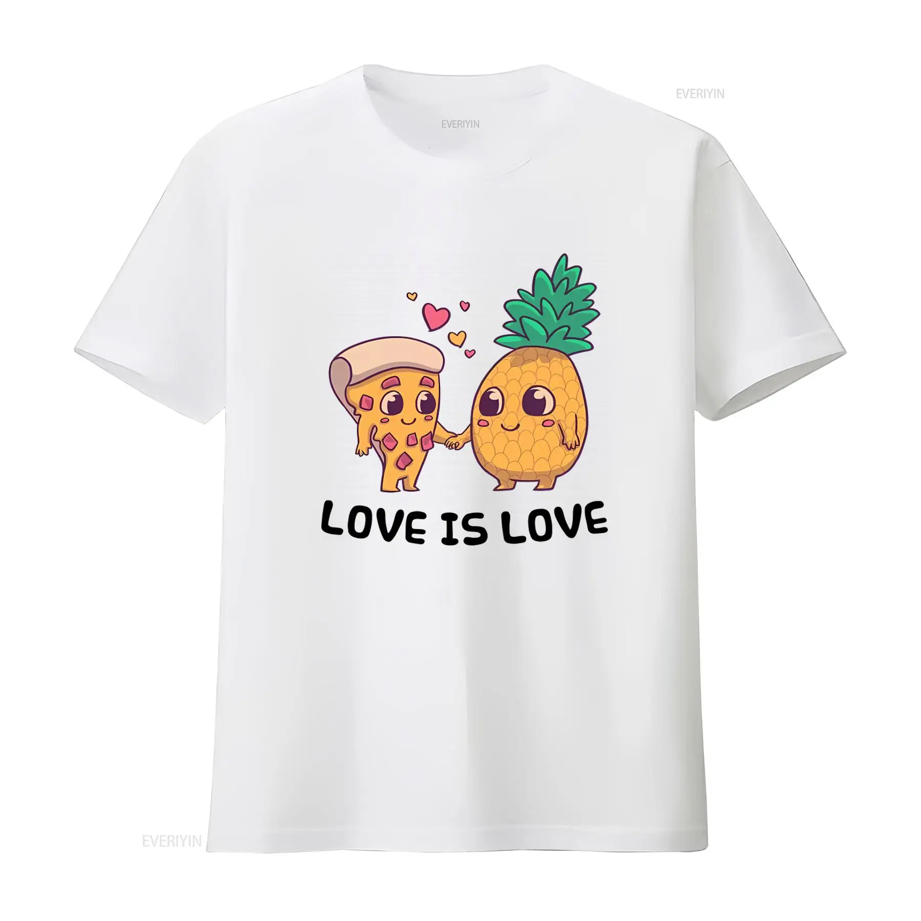 Vintage Fashion Community - Niedliches Ananas-Pizza-T-Shirt, lustiges Design für die