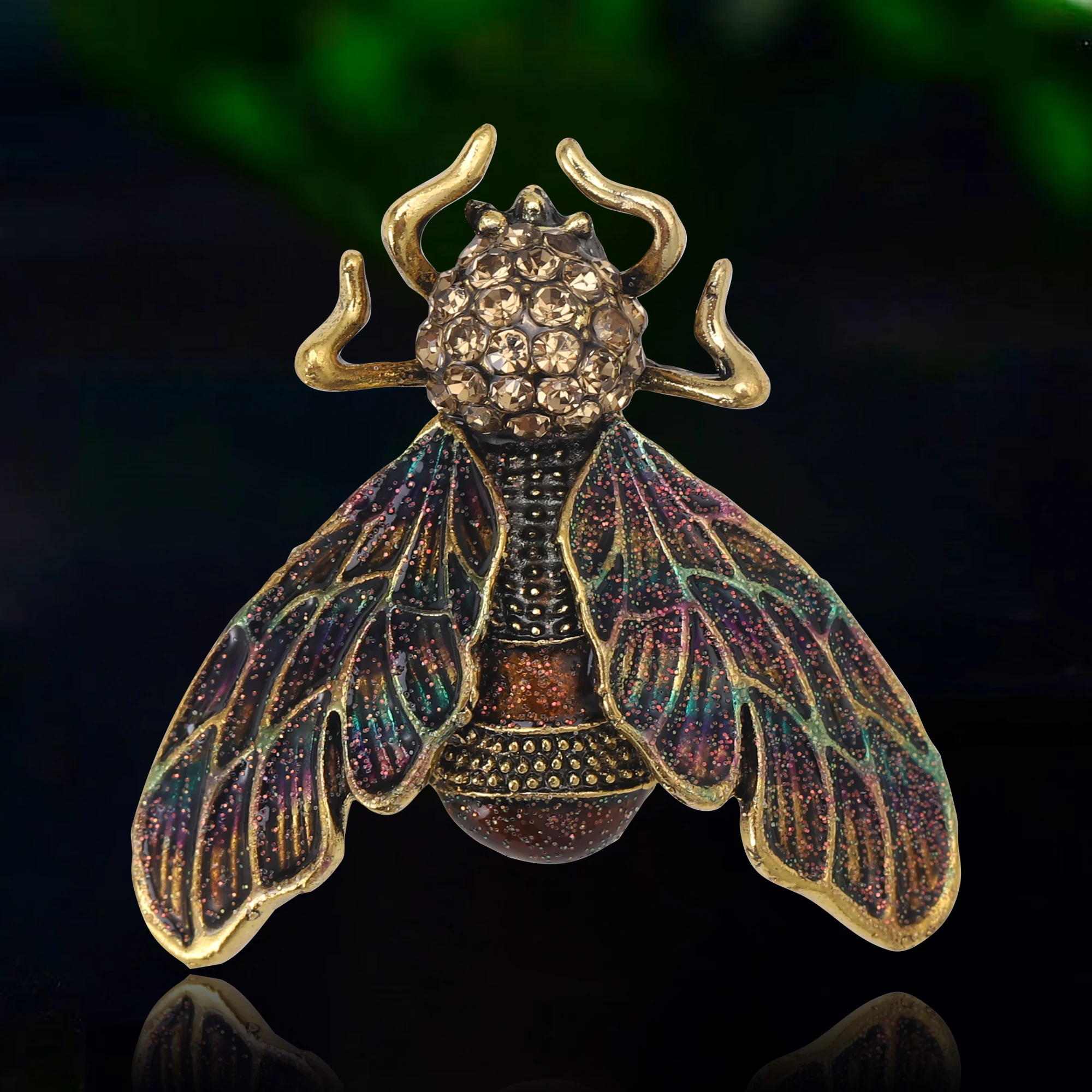 Vintage Fashion Bug - Vintage Strass Bug Broschen für Frauen