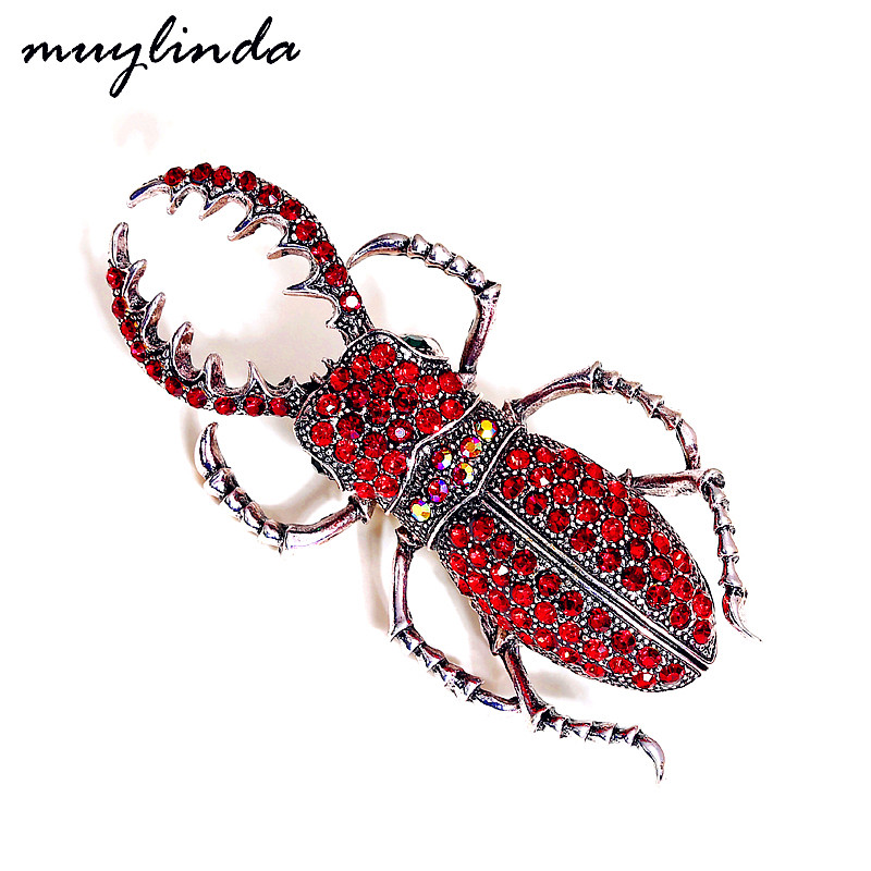 Vintage Fashion Bug - Muylinda Bug Brosche Pin Mit Strass