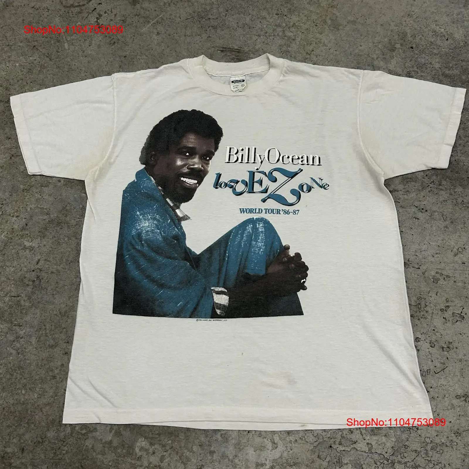 Vintage Fashion World - Vintage 80er Billy Ocean Band T-Shirt