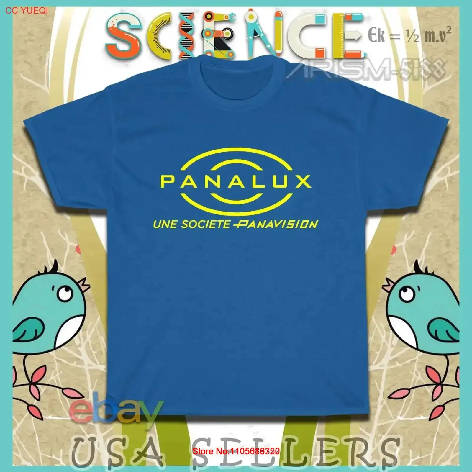 Vintage Fashion Rental - Panavision Cinema Filmausrüstungsverleih Herren-T-Shirt im amerikanischen