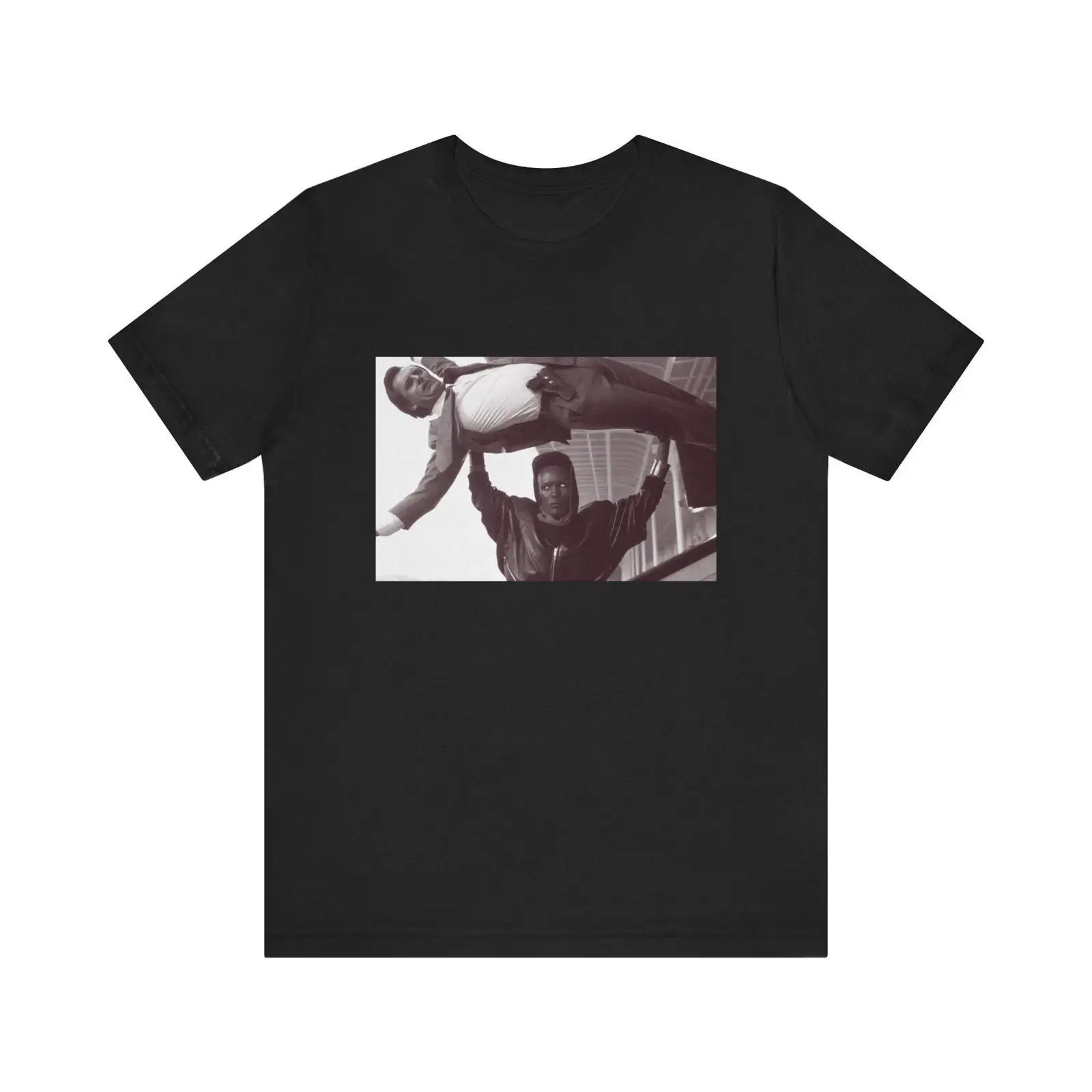 Vintage Fashion Quotes Short - Grace Jones "Overthrow the Patriarchy" Jersey-T-Shirt