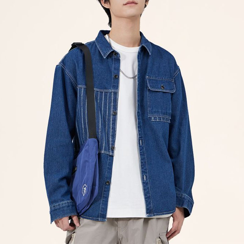Vintage Fashion Now - Männer Koreanische Chic drehen-unten Kragen Tasche