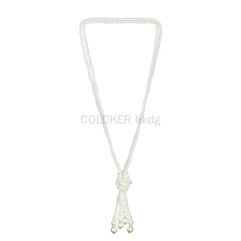 Vintage Fashion Necklace - 1920er Jahre Perlenkette Mode Kunstperlen Gatsby