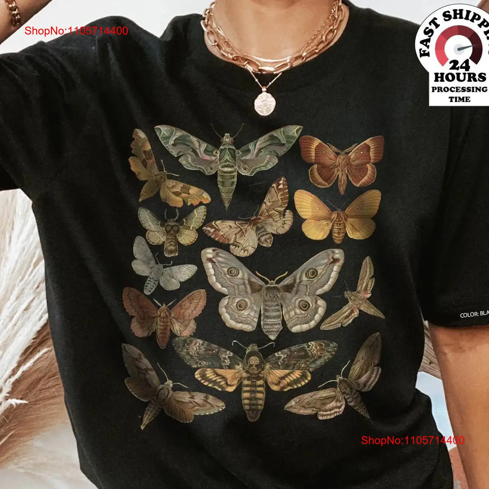 Vintage Fashion Bug - Motten-T-Shirt, Cottagecore, Insekten-Ästhetik, InsecT Cottage Core,