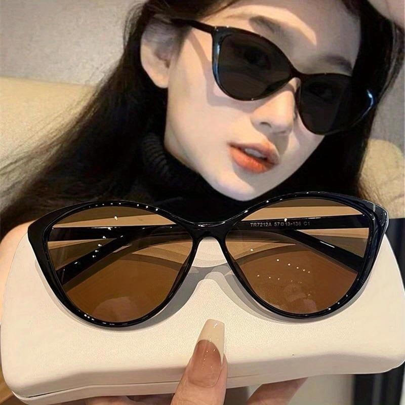 Vintage Fashion Streetwear - 1 Stück Retro-Rahmen Katzenaugen-Sonnenbrille für Damen