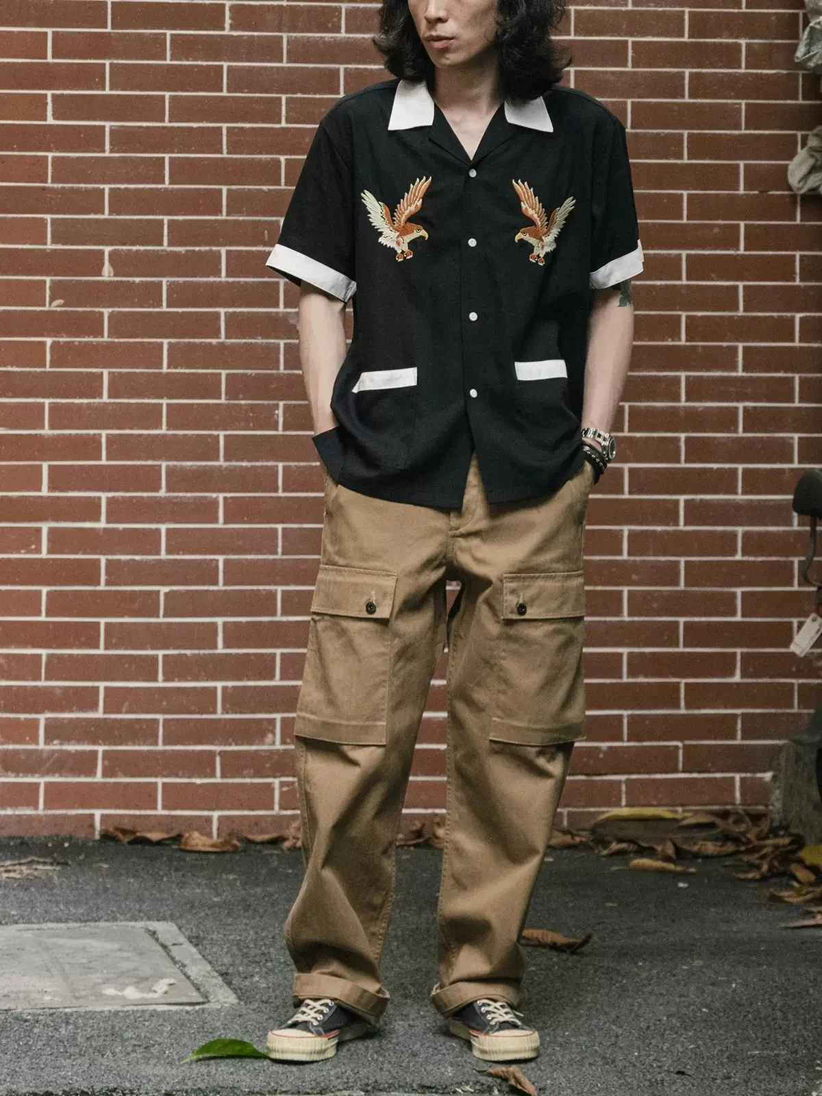 Nicht auf Lager, altmodisches  – Bowling Shirt Camp Bewertung und Preis