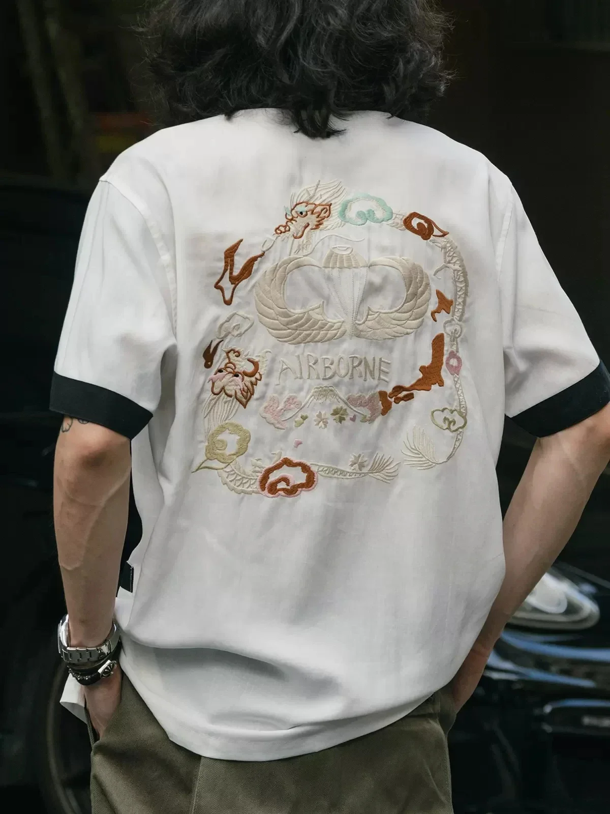 Nicht auf Lager, altmodisches  – Bowling Shirt Camp Bewertung und Preis