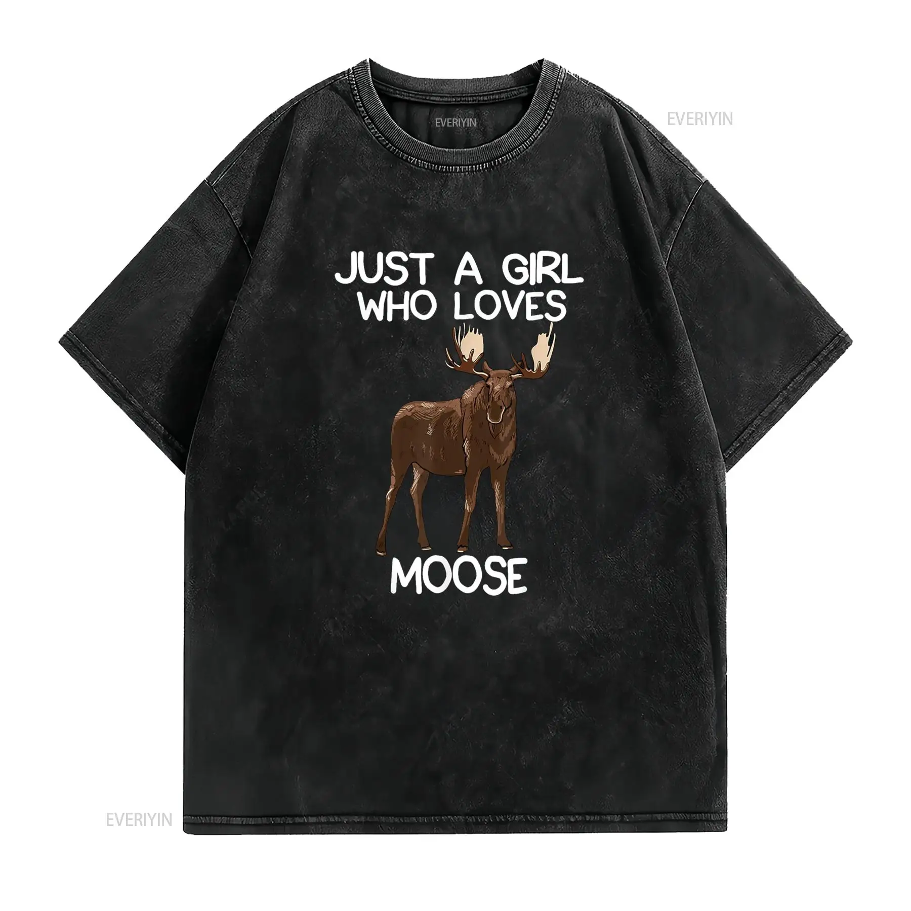 Just A Girl Who Loves Moose Fu – Vintage Fashion Quotes Short Bewertung und Preis