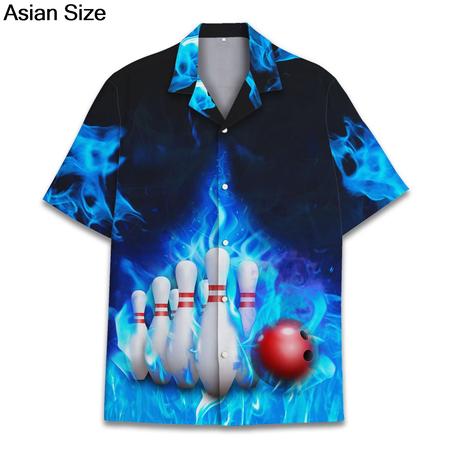 Cool Blue Fire Bowling Sport G – Bowling Shirt Camp Bewertung und Preis