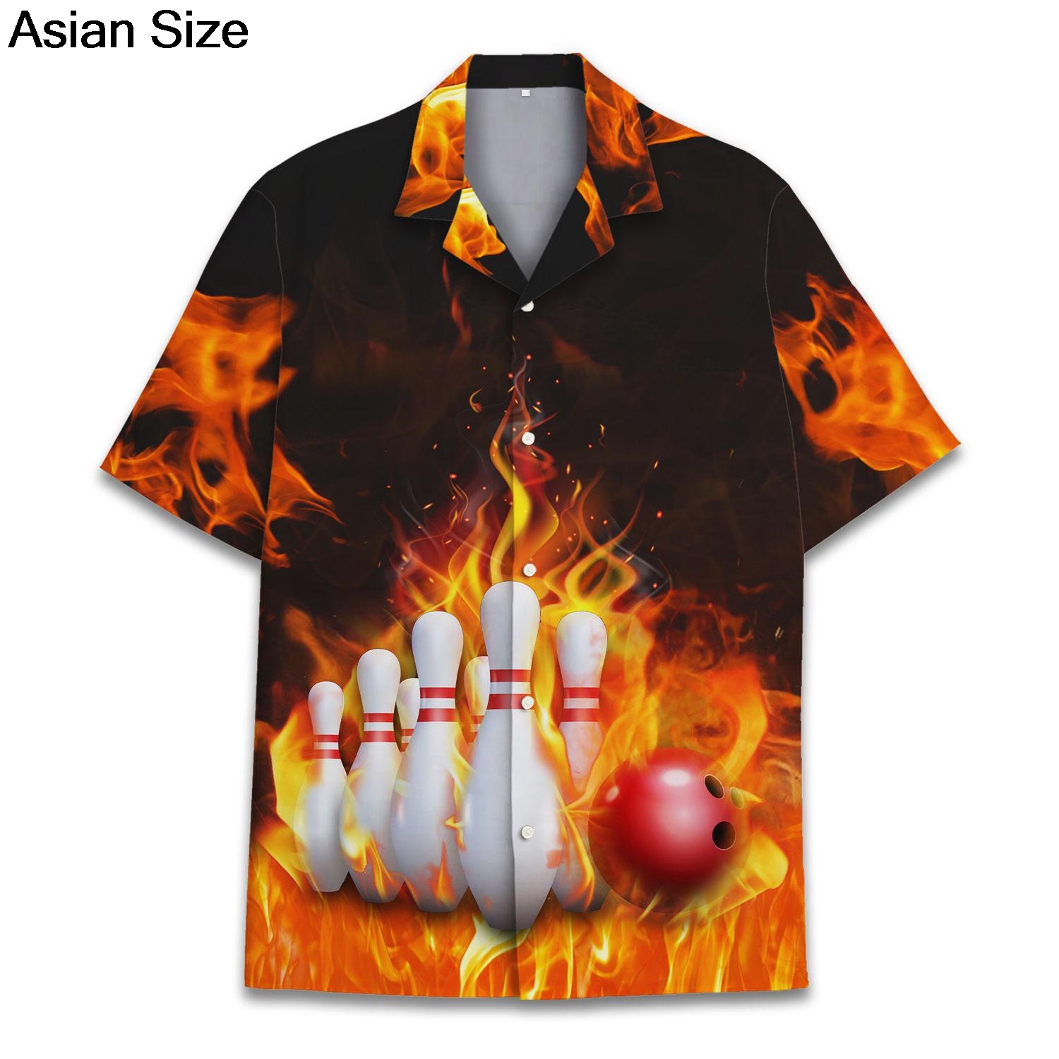 Cool Blue Fire Bowling Sport G – Bowling Shirt Camp Bewertung und Preis