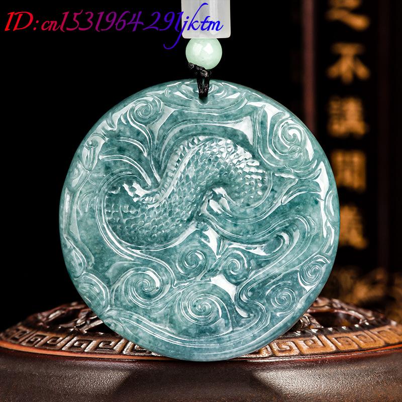 Burmesische Jadeit-Drachen-Anh – Vintage Fashion Necklace Bewertung und Preis