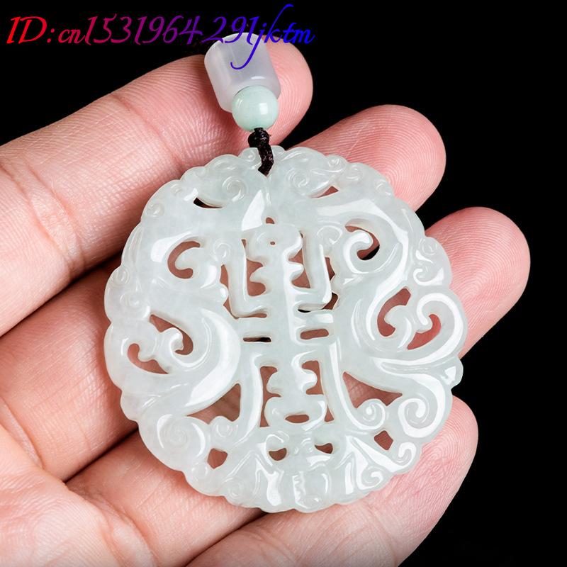 Burmesische Jadeit-Drachen-Anh – Vintage Fashion Necklace Bewertung und Preis