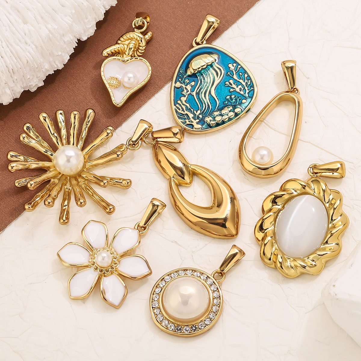 1 Stück 18K vergoldeter Edelst – Vintage Fashion Tumblr Bewertung und Preis