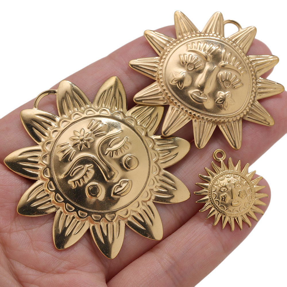 5 Stück PVD-Gold-Anhänger aus  – Vintage Fashion Tumblr Bewertung und Preis
