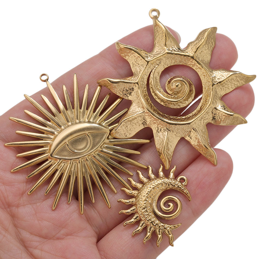 5 Stück PVD-Gold-Anhänger aus  – Vintage Fashion Tumblr Bewertung und Preis