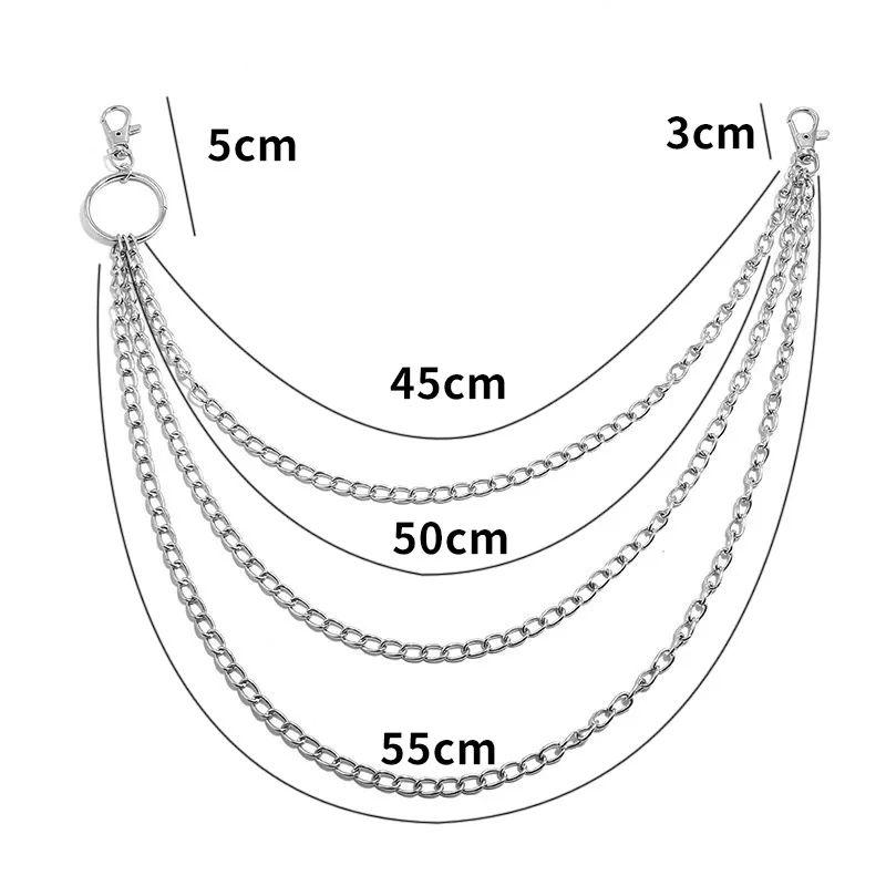 Mehrschichtige Metall-Gürtelke – Vintage Fashion Tumblr Bewertung und Preis