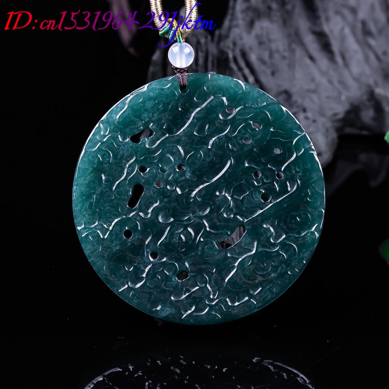 Burmesischer Jadeit-Drachenanh – Vintage Fashion Necklace Bewertung und Preis