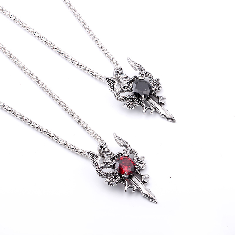 Doppeldrachen-Halskette mit sc – Vintage Fashion Necklace Bewertung und Preis