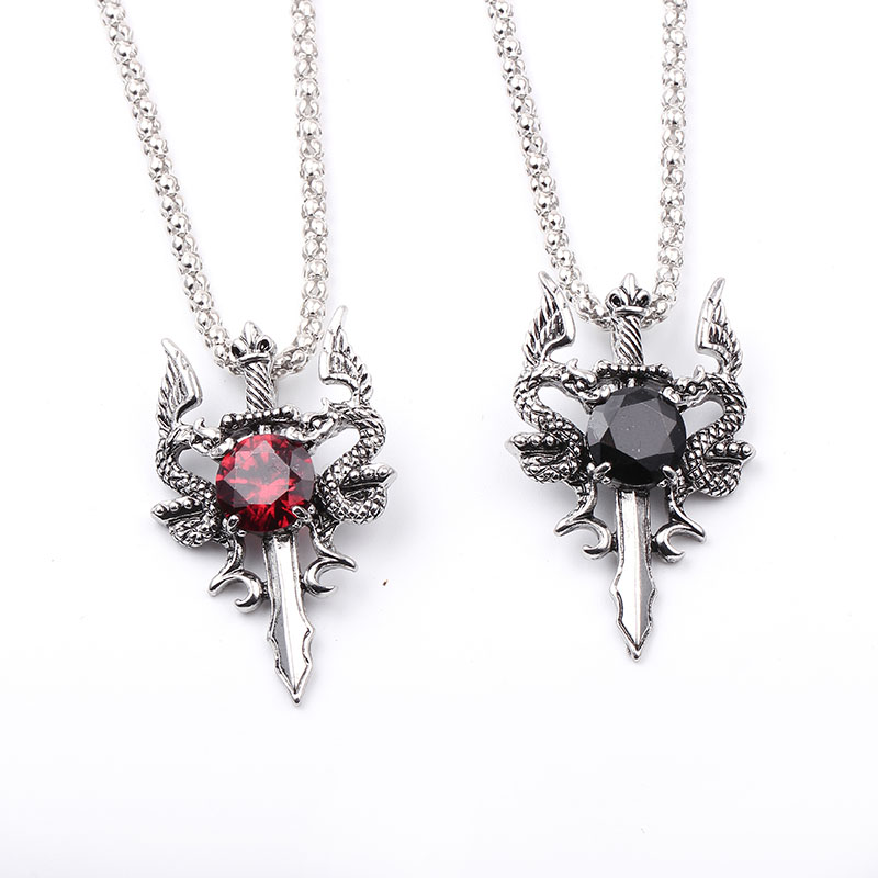 Doppeldrachen-Halskette mit sc – Vintage Fashion Necklace Bewertung und Preis