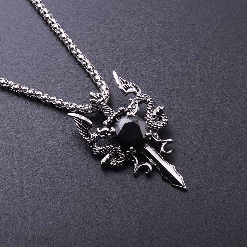Doppeldrachen-Halskette mit sc – Vintage Fashion Necklace Bewertung und Preis