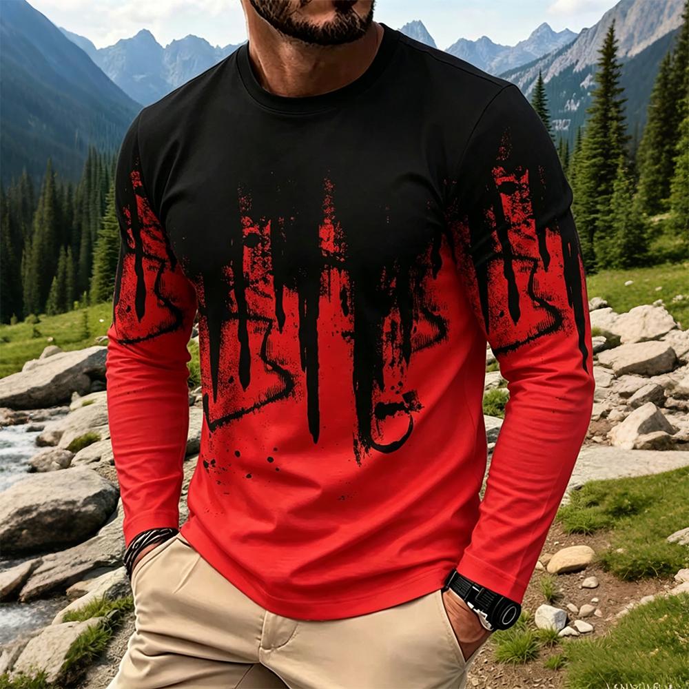 Herren Gradient Ink Splash Lan – Vintage Fashion Streetwear Bewertung und Preis
